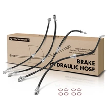 4 Pcs Front & Rear Brake Hydraulic Hose