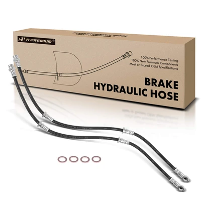 2 Pcs Front Brake Hydraulic Hose