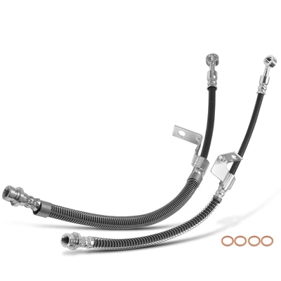 2 Pcs Front Brake Hydraulic Hose
