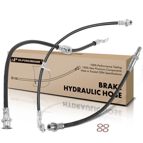 3 Pcs Front & Rear Brake Hydraulic Hose for Toyota Hilux 2004-2008 Tacoma 1995-2004