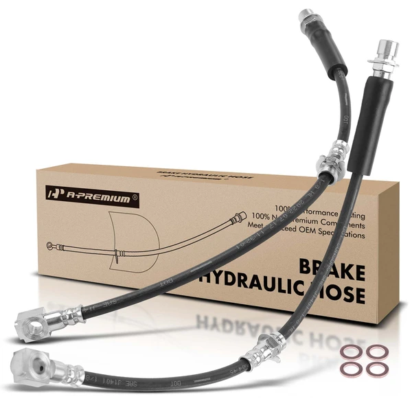 2 Pcs Front Brake Hydraulic Hose for 2000-2002 GMC Safari