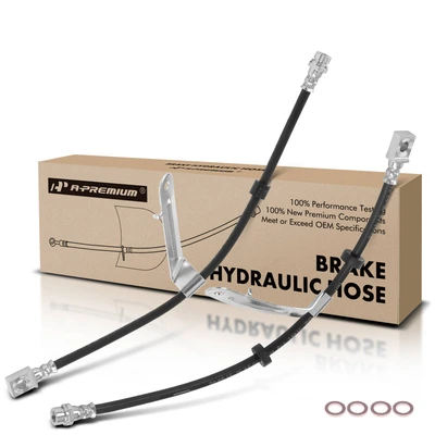 2 Pcs Rear Brake Hydraulic Hose