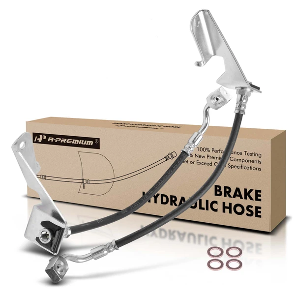 2 Pcs Rear Brake Hydraulic Hose for Buick LaCrosse 2005-2009 Pontiac Grand Prix