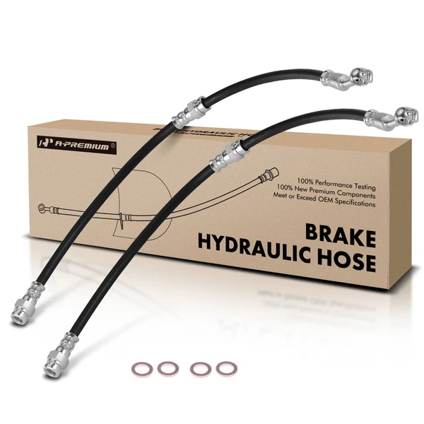 2 Pcs Rear Brake Hydraulic Hose for Mazda Protege 2001-2003 Protege5 2.0L