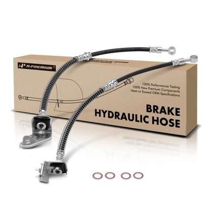 2 Pcs Front Brake Hydraulic Hose