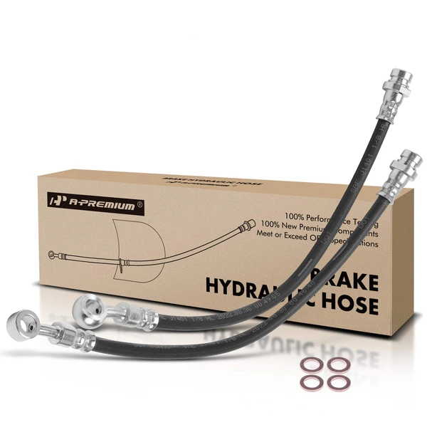 2 Pcs Rear Brake Hydraulic Hose for 2005-2009 Hyundai Tucson