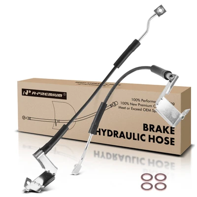 2 Pcs Front Brake Hydraulic Hose