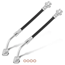 2 Pcs Rear Outer Brake Hydraulic Hose