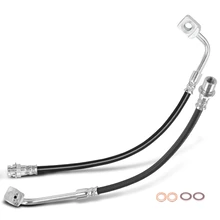 2 Pcs Rear Outer Brake Hydraulic Hose