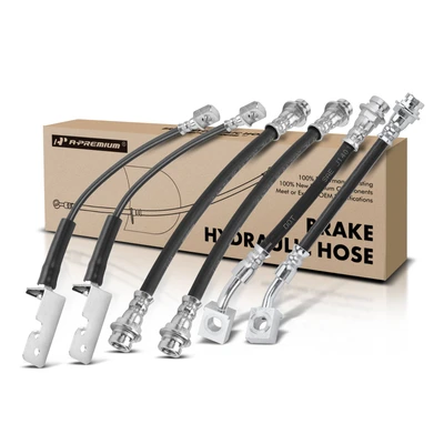 6 Pcs Front & Rear Brake Hydraulic Hose