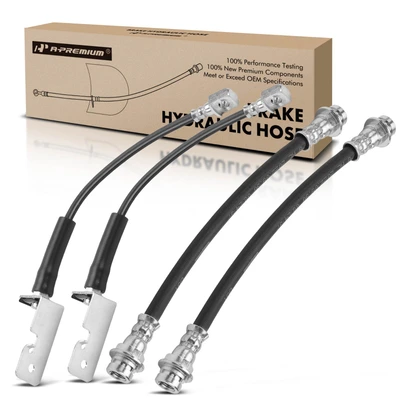 4 Pcs Front & Rear Brake Hydraulic Hose