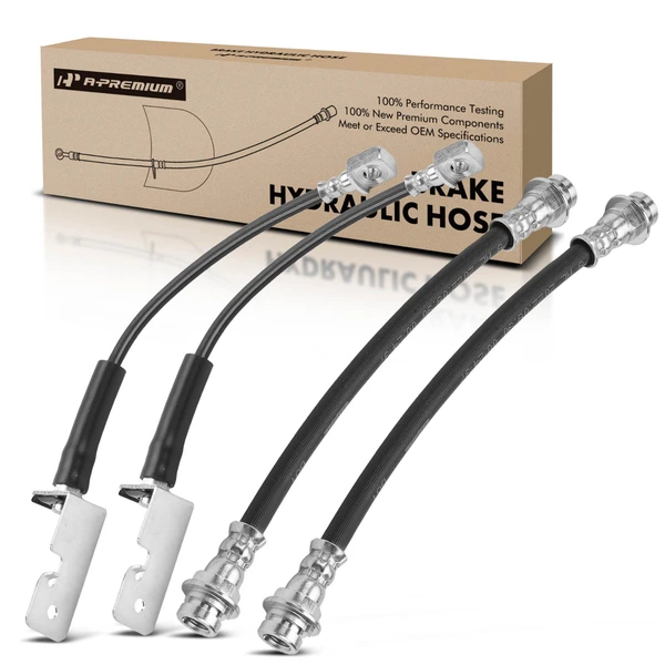 4 Pcs Front & Rear Brake Hydraulic Hose for Chevy Cobalt 2008-2010 HHR Pontiac G4 G5