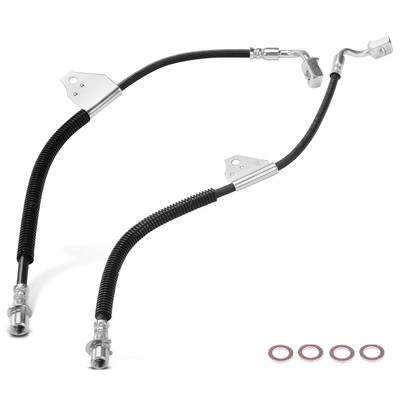 2 Pcs Front Brake Hydraulic Hose