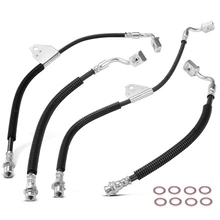 4 Pcs Front & Rear Brake Hydraulic Hose