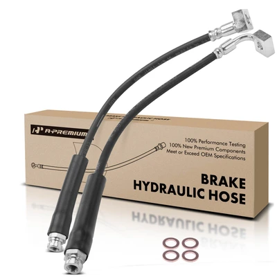 2 Pcs Front Brake Hydraulic Hose