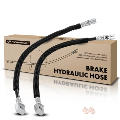 2 Pcs Rear Brake Hydraulic Hose