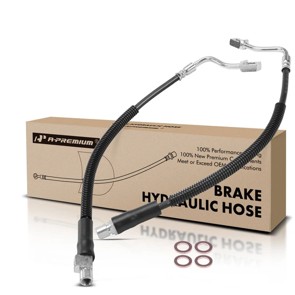 2 Pcs Rear Brake Hydraulic Hose for 2003-2011 2013 GMC Savana 1500