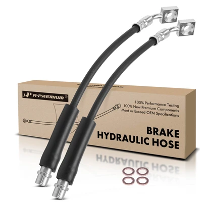 2 Pcs Rear Brake Hydraulic Hose