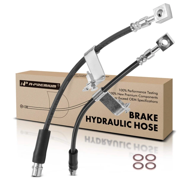 2 Pcs Front Brake Hydraulic Hose for Pontiac G6 Chevrolet Malibu Saturn