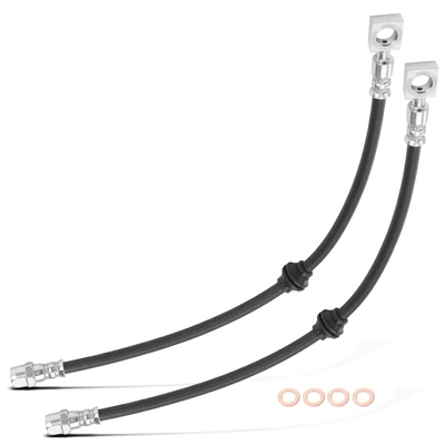 2 Pcs Rear Brake Hydraulic Hose
