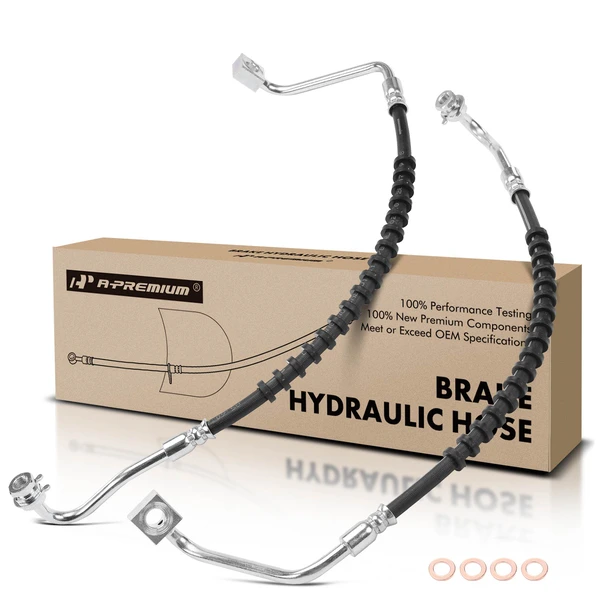 2 Pcs Front Brake Hydraulic Hose for Chrysler Pacifica 2004-2008