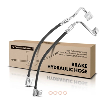 2 Pcs Front Brake Hydraulic Hose