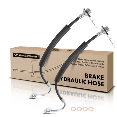2 Pcs Rear Brake Hydraulic Hose
