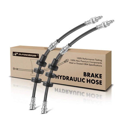 2 Pcs Front Brake Hydraulic Hose