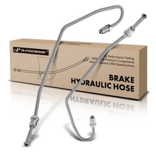 2 Pcs Front Outer Brake Hydraulic Hose
