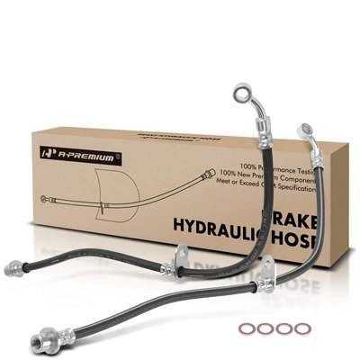 2 Pcs Front Brake Hydraulic Hose