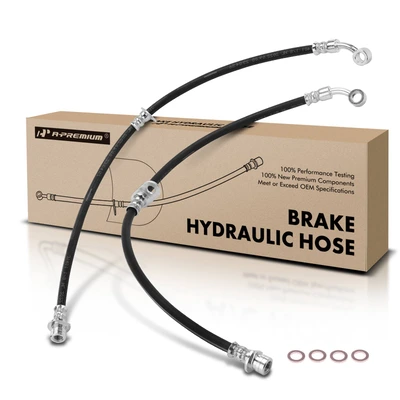 2 Pcs Front Brake Hydraulic Hose