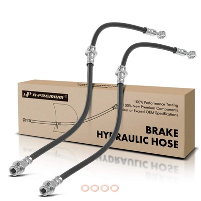2 Pcs Front Brake Hydraulic Hose