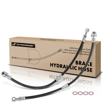 2 Pcs Front Brake Hydraulic Hose