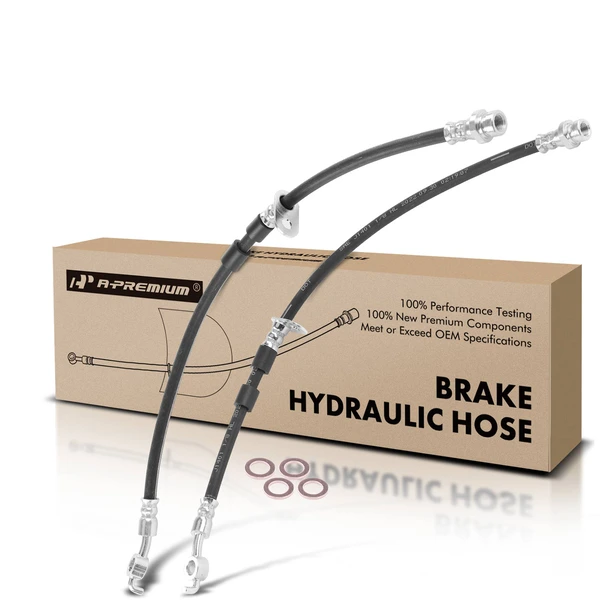 2 Pcs Rear Brake Hydraulic Hose for Mitsubishi Endeavor 2004-2008 2010-2011 V6 3.8L