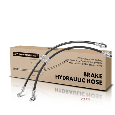 2 Pcs Rear Brake Hydraulic Hose