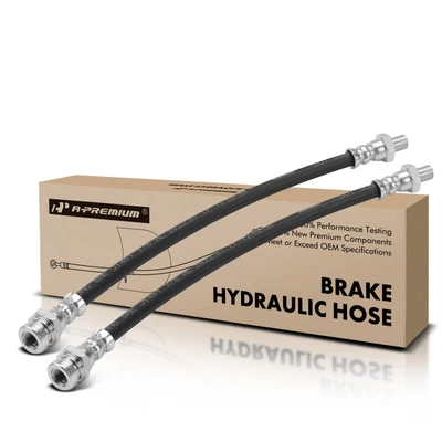 2 Pcs Rear Outer Brake Hydraulic Hose