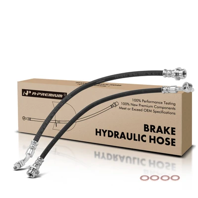 2 Pcs Front Brake Hydraulic Hose