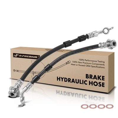 2 Pcs Rear Brake Hydraulic Hose