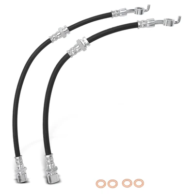 2 Pcs Rear Brake Hydraulic Hose