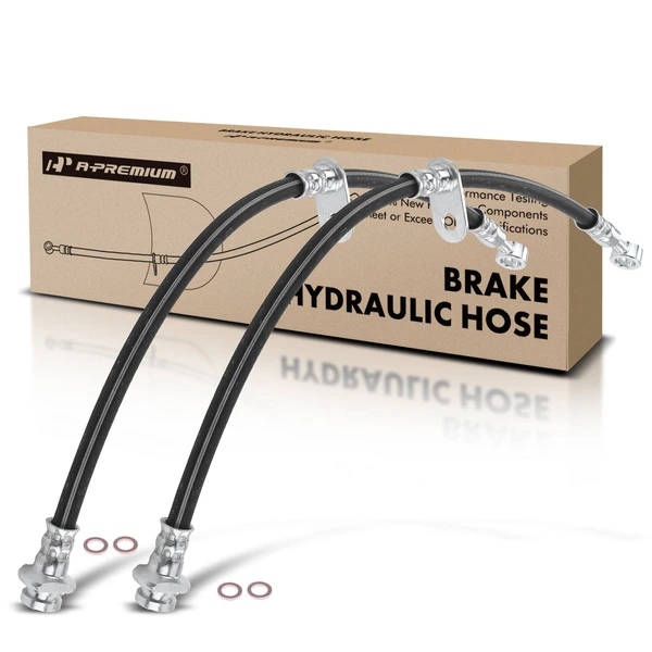 2 Pcs Front Brake Hydraulic Hose for 2002-2003 Suzuki Aerio