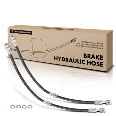 2 Pcs Rear Brake Hydraulic Hose