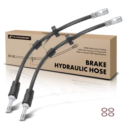 2 Pcs Front Brake Hydraulic Hose