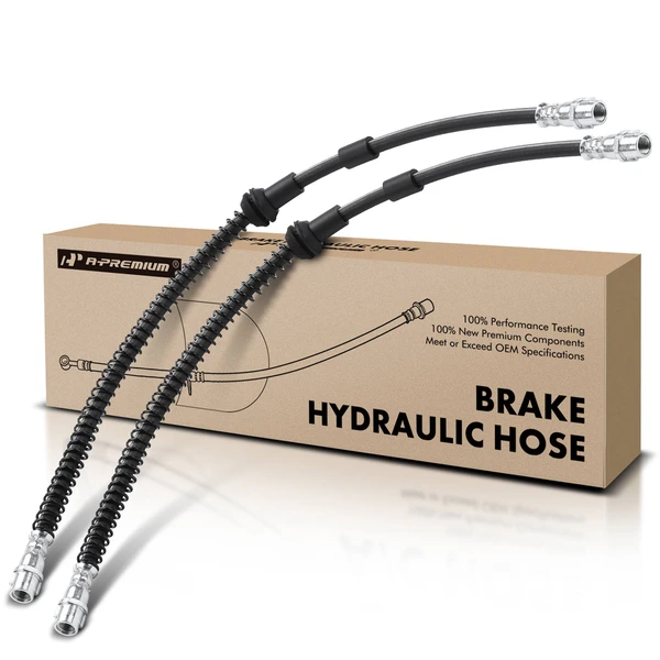 2 Pcs Front Brake Hydraulic Hose for 2007-2015 Audi Q7