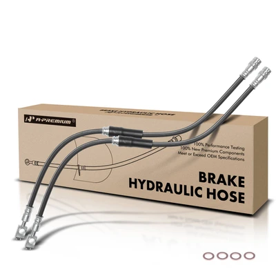 2 Pcs Front Brake Hydraulic Hose