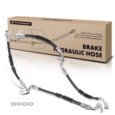 2 Pcs Front Brake Hydraulic Hose