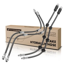 4 Pcs Front & Rear Brake Hydraulic Hose