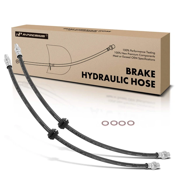 2 Pcs Front Brake Hydraulic Hose for Mini Cooper Countryman 2011-2016 Cooper