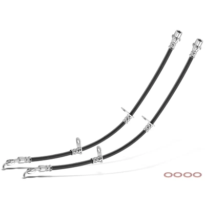 2 Pcs Rear Brake Hydraulic Hose