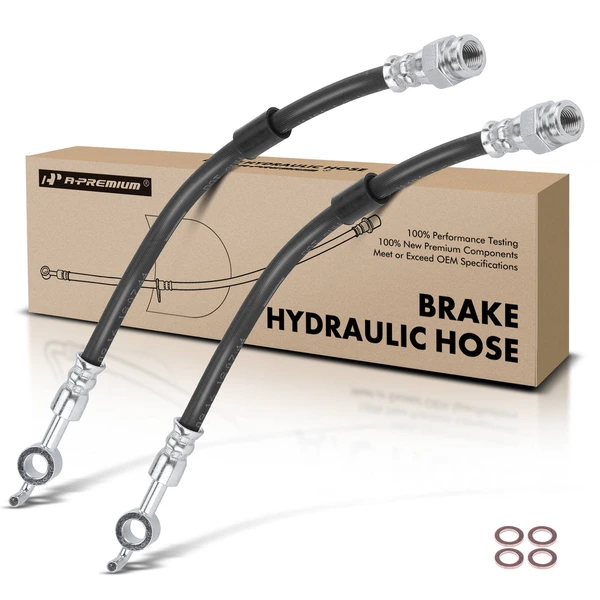 2 Pcs Rear Brake Hydraulic Hose for 2008-2009 Mercury Milan