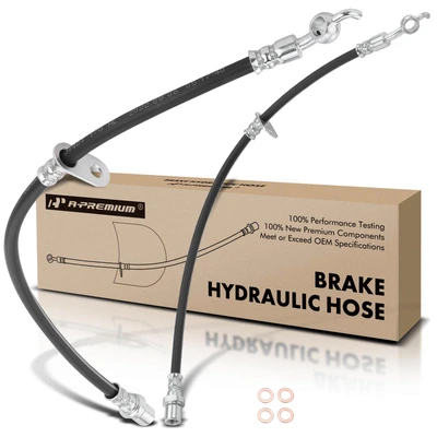 2 Pcs Front Brake Hydraulic Hose